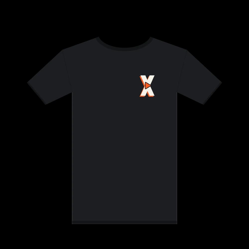 X icon tee, charcoal